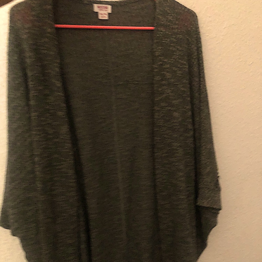 Olive green cardigan